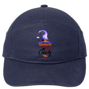 Witch Better Have My Candy Purple Hat With Spider Halloween Gift 7-Panel Snapback Hat