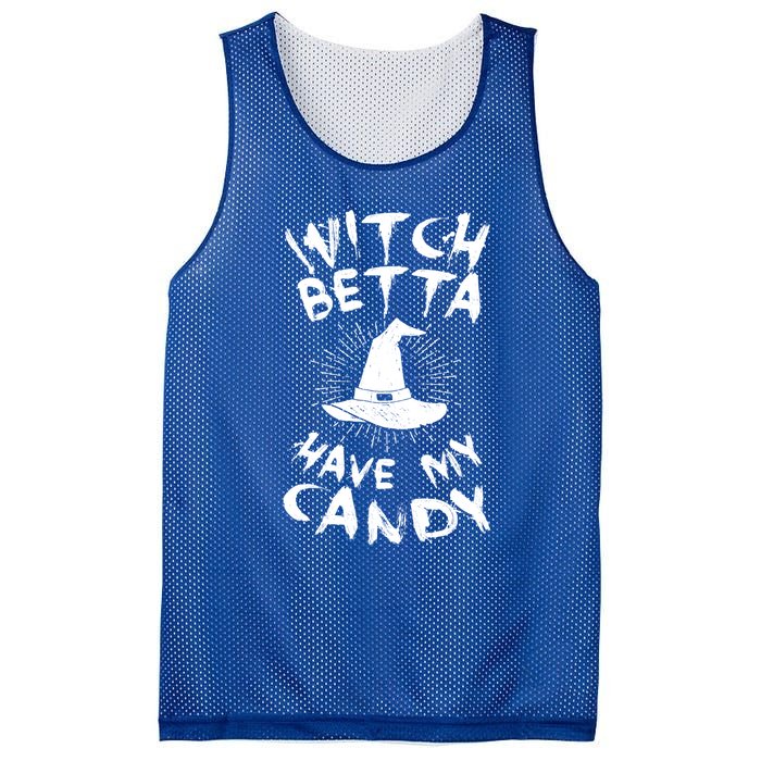 Witch Better Have My Candy Scary Night Party Tricks Treats Cute Gift Mesh Reversible Basketball Jersey Tank