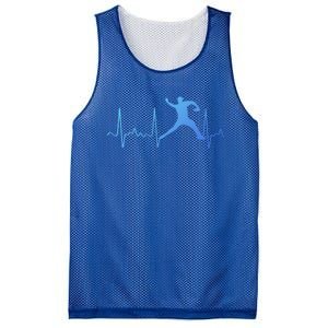 White Baseball Heartbeat Pitcher Gift Baseball Pulse Mesh Reversible Basketball Jersey Tank