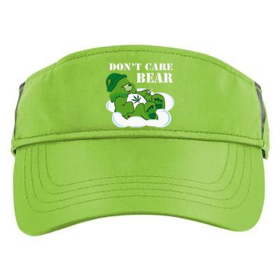 Weed bear herb bear don't care cute bear gift Adult Drive Performance Visor