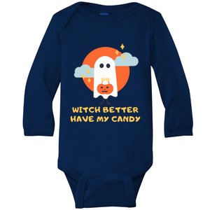 Witch Better Have My Candy Gift Baby Long Sleeve Bodysuit