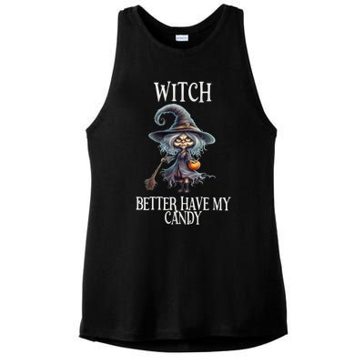 Witch Better Have My Candy Halloween Gift Ladies PosiCharge Tri-Blend Wicking Tank