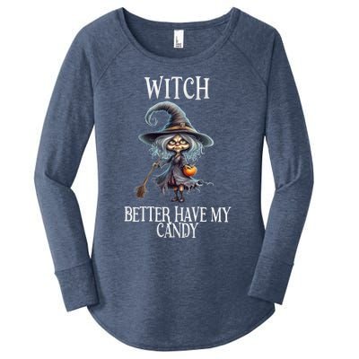 Witch Better Have My Candy Halloween Gift Women's Perfect Tri Tunic Long Sleeve Shirt