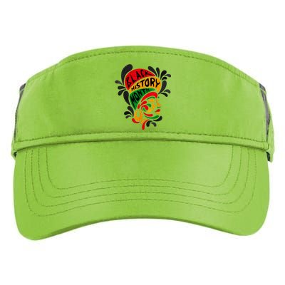 Women's Black History Month Proud African Pride Black Queen. Adult Drive Performance Visor