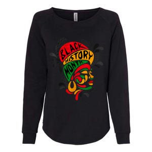 Women's Black History Month Proud African Pride Black Queen. Womens California Wash Sweatshirt