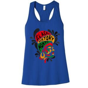 Women's Black History Month Proud African Pride Black Queen. Women's Racerback Tank