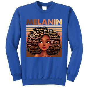 Wo Black History Juneteenth Melanin Birthday Gift Sweatshirt