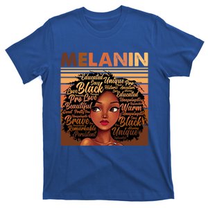 Wo Black History Juneteenth Melanin Birthday Gift T-Shirt