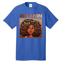 Wo Black History Juneteenth Melanin Birthday Gift Tall T-Shirt