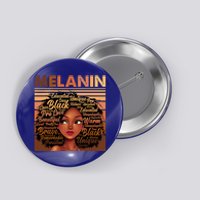 Wo Black History Juneteenth Melanin Birthday Gift Button