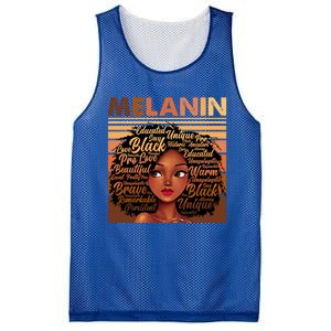 Wo Black History Juneteenth Melanin Birthday Gift Mesh Reversible Basketball Jersey Tank