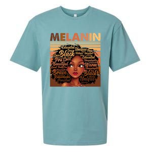 Wo Black History Juneteenth Melanin Birthday Gift Sueded Cloud Jersey T-Shirt