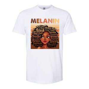 Wo Black History Juneteenth Melanin Birthday Gift Softstyle CVC T-Shirt