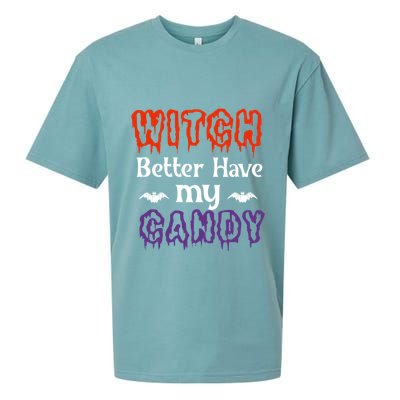 Witch Better Have My Smile Candy Halloween Gift Sueded Cloud Jersey T-Shirt