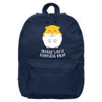 Worlds Best Hamster Mom Funny Hamster Mom Gift 16 in Basic Backpack