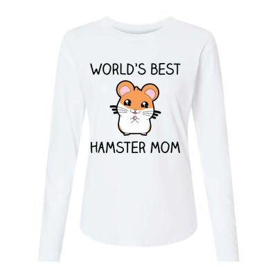 Worlds Best Hamster Mom Womens Cotton Relaxed Long Sleeve T-Shirt