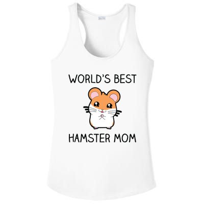 Worlds Best Hamster Mom Ladies PosiCharge Competitor Racerback Tank