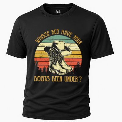 Whose Bed Have Your Boots Been Under Country Music Premium Performance Shirt