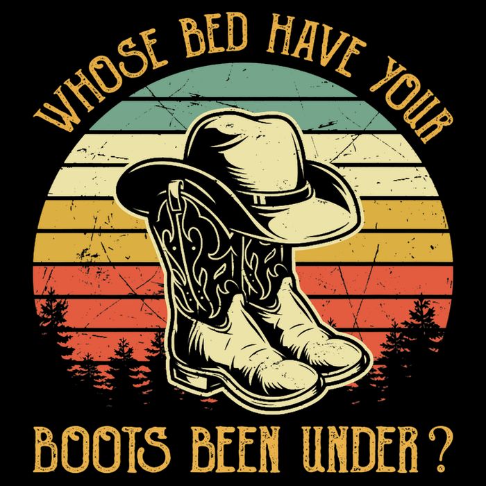 Whose Bed Have Your Boots Been Under Country Music Premium Cooling Performance Crew T-Shirt