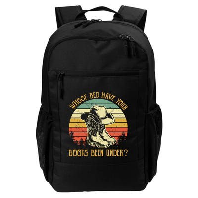 Whose Bed Have Your Boots Been Under Country Music Premium Backpack