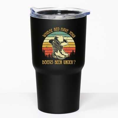 Whose Bed Have Your Boots Been Under Country Music Premium Tumbler