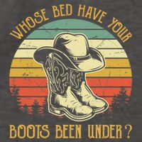 Whose Bed Have Your Boots Been Under Country Music Premium Vector Backpack
