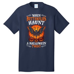 When Butterflies Haunt A Halloween Twist, Scary Pumpkin Tee Tall T-Shirt