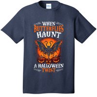 When Butterflies Haunt A Halloween Twist, Scary Pumpkin Tee T-Shirt