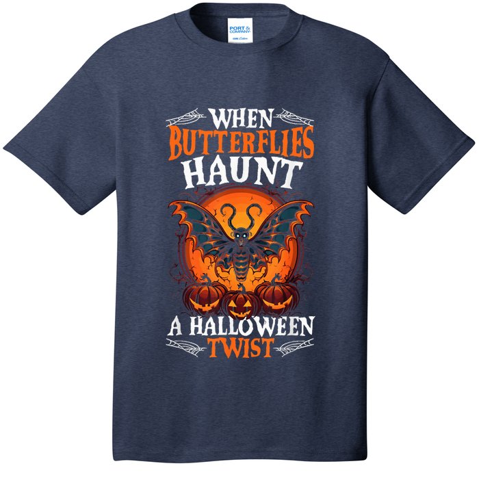 When Butterflies Haunt A Halloween Twist, Scary Pumpkin Tee T-Shirt