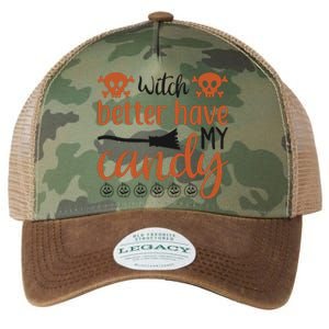 Witch Better Have My Candy Halloween Funny Cool Gift Legacy Tie Dye Trucker Hat