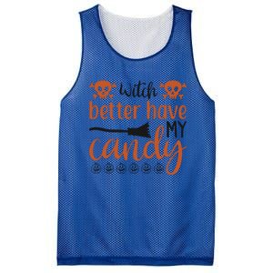 Witch Better Have My Candy Halloween Funny Cool Gift Mesh Reversible Basketball Jersey Tank