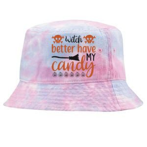 Witch Better Have My Candy Halloween Funny Cool Gift Tie-Dyed Bucket Hat