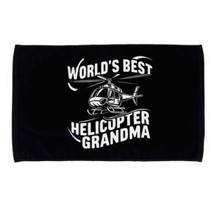 WorldS Best Helicopter Grandma Funny Mom Microfiber Hand Towel