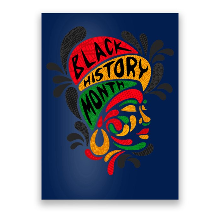 Wo's Black History Month Proud African Pride Poster