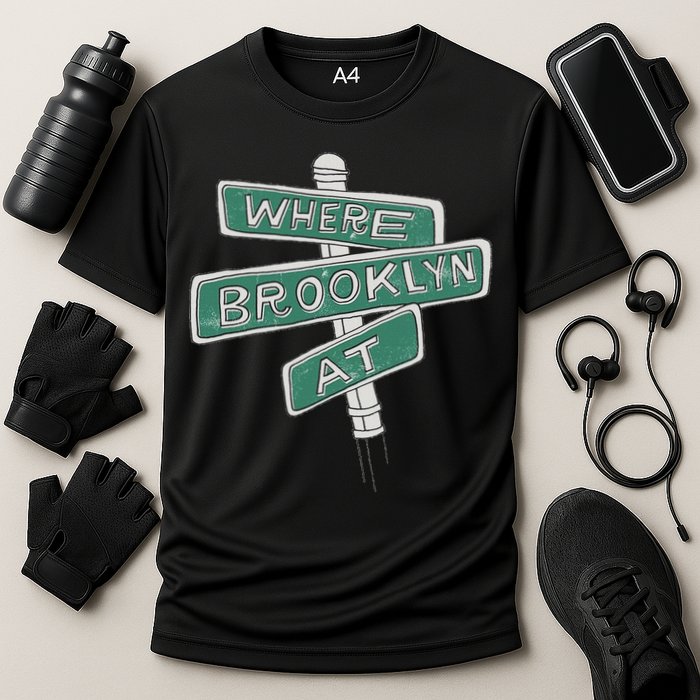 Where Brooklyn Is Cooling Performance Crew T-Shirt