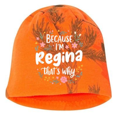 Women Because IM Regina ThatS Why Woman Kati - Camo Knit Beanie