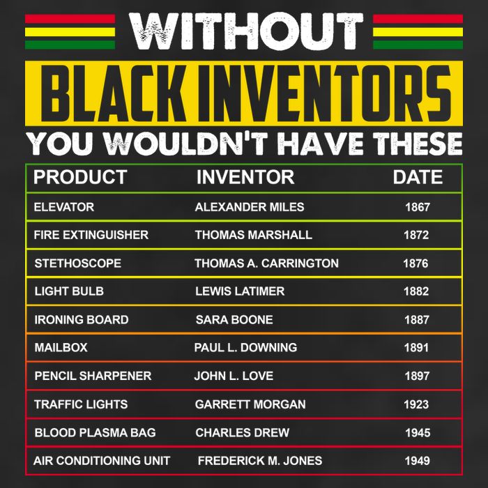 Without Black Inventors You Wouldn't Have These Chart Garment-Dyed Fleece Hoodie