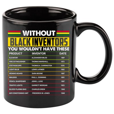 Without Black Inventors You Wouldn't Have These Chart 11oz C Handle Ceramic Mug