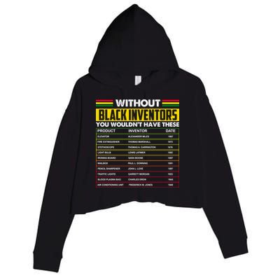 Without Black Inventors You Wouldn't Have These Chart Crop Fleece Hoodie