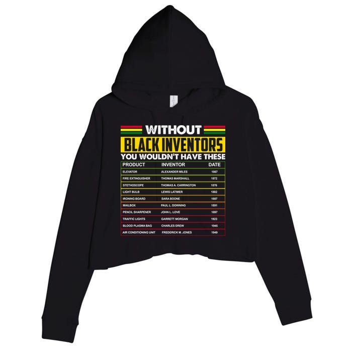 Without Black Inventors You Wouldn't Have These Chart Crop Fleece Hoodie