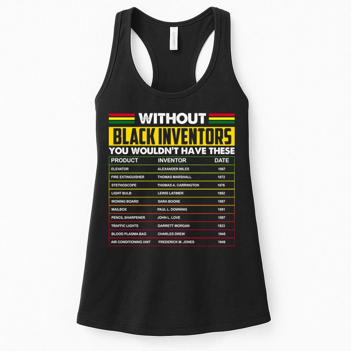 Without Black Inventors You Wouldn't Have These Chart Womens Tank Top