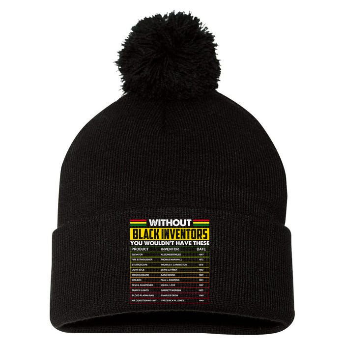 Without Black Inventors You Wouldn't Have These Chart Pom Pom 12in Knit Beanie