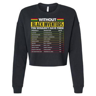 Without Black Inventors You Wouldn't Have These Chart Cropped Pullover Crew