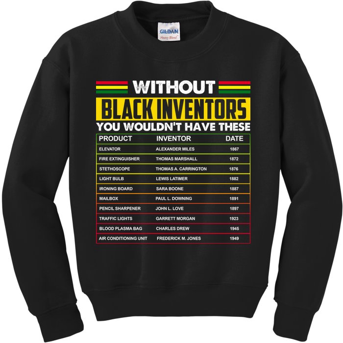 Without Black Inventors You Wouldn't Have These Chart Kids Sweatshirt
