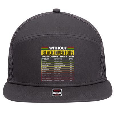 Without Black Inventors You Wouldn't Have These Chart 7 Panel Mesh Trucker Snapback Hat