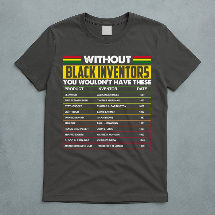 Without Black Inventors You Wouldn't Have These Chart T-Shirt