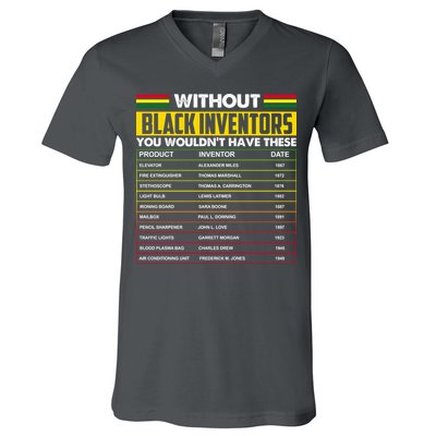 Without Black Inventors You Wouldn't Have These Chart V-Neck T-Shirt