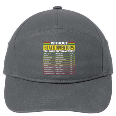 Without Black Inventors You Wouldn't Have These Chart 7-Panel Snapback Hat