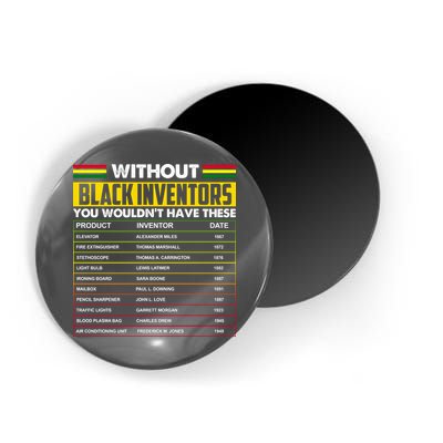 Without Black Inventors You Wouldn't Have These Chart Magnet