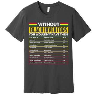 Without Black Inventors You Wouldn't Have These Chart Premium T-Shirt